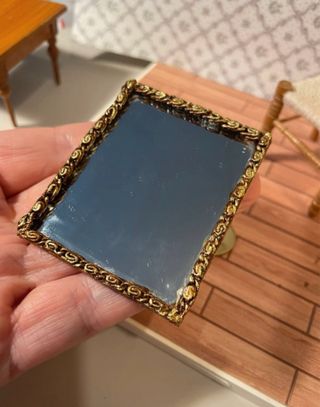 Specchio cornice metallo dollhouse