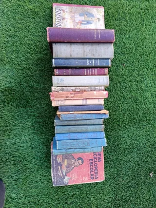 Lote de 18 libros antiguos.