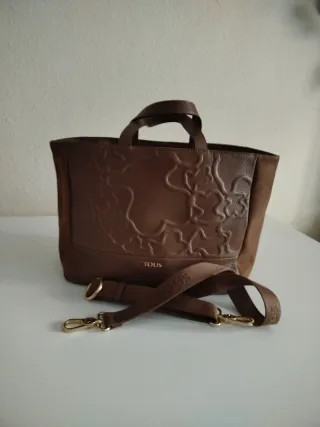 Bolso Tous Piel Marrón con Diseño multiosos