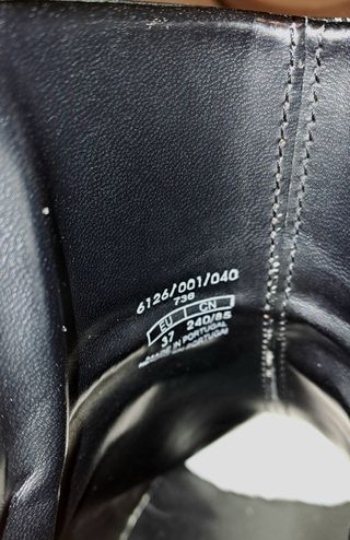 Botines de piel negros con plataforma