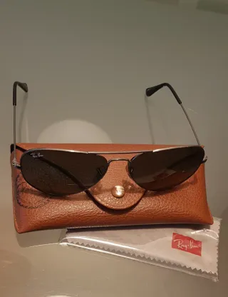 Gafas de Sol Ray-Ban Aviator verde/Plata