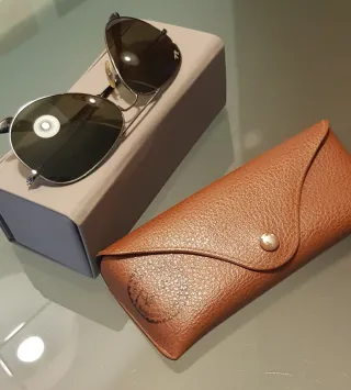 Gafas de Sol Ray-Ban Aviator verde/Plata