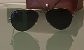 Gafas de Sol Ray-Ban Aviator verde/Plata