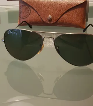 Gafas de Sol Ray-Ban Aviator verde/Plata