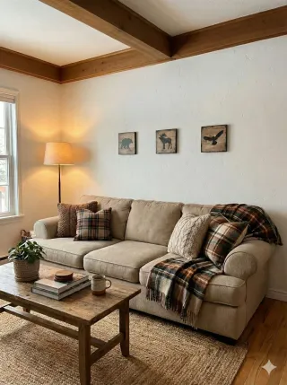 Set 3 Cuadros Siluetas Animales Nórdicas Madera