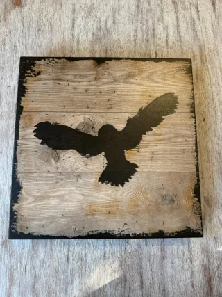 Set 3 Cuadros Siluetas Animales Nórdicas Madera