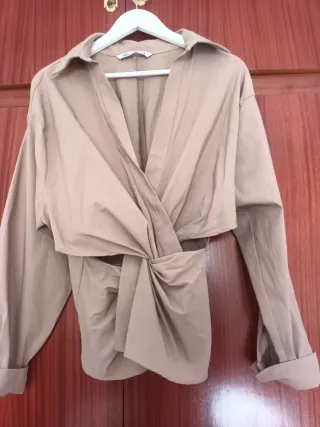 Camisa Zara Beige