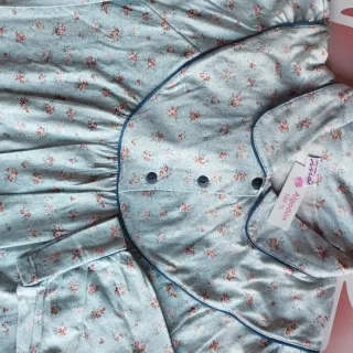 Camisón invierno floral algodón nuevo