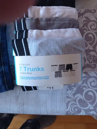 Pack 5 Pantalones Niño 12 años + 7 Boxers