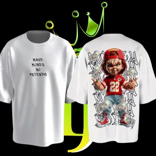 Sudadera Negra con Corona y KING en Dtf