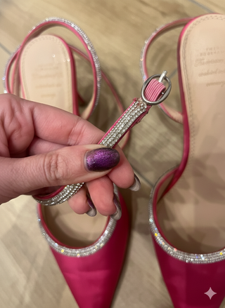 Scarpe décolleté 24Haitch rosa strass 38
