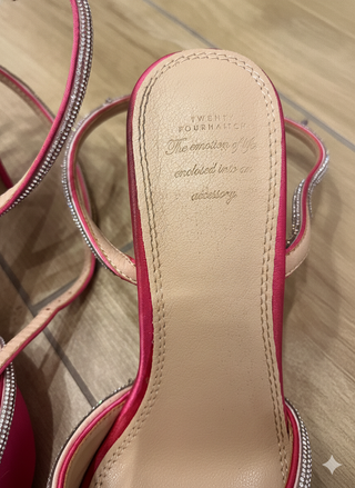 Scarpe décolleté 24Haitch rosa strass 38