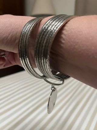 Pulsera Bimba y Lola esclava plateada