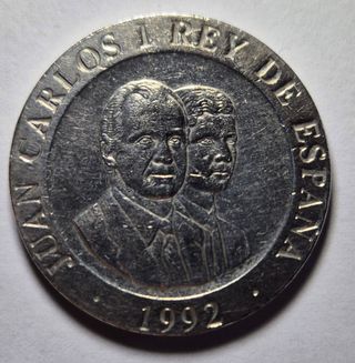 Spagna, 200 pesetas commemorativa 1992. SPL.