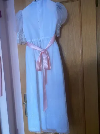 Vestido comunión niña vintage blanco