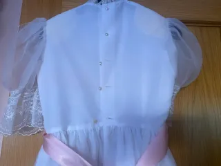 Vestido comunión niña vintage blanco