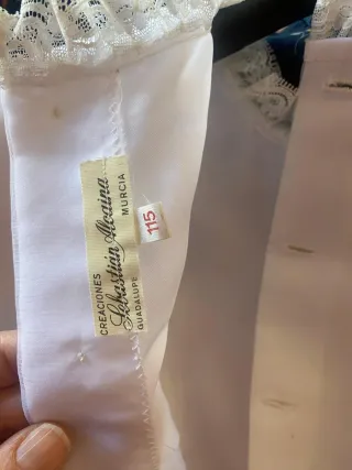 Vestido comunión niña vintage blanco