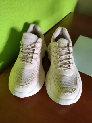 Zapatillas Chunky Rosa y Blancas