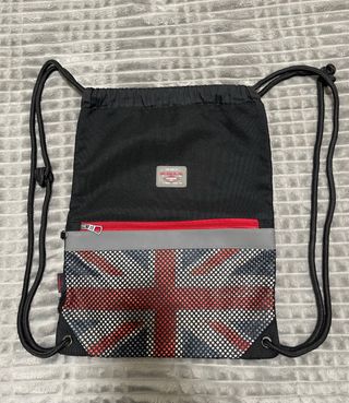 Mochila Pepe Jeans Negra con Diseño Union Jack