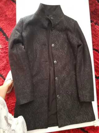 Abrigo Desigual Negro Talla 36