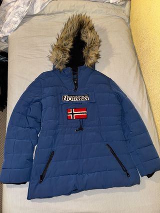 Abrigo Geographical Norway Azul