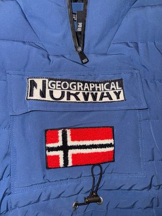 Abrigo Geographical Norway Azul