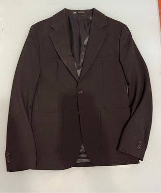 Americana Zara Marrón Hombre