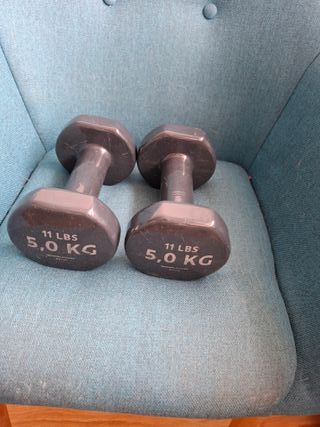 Mancuernas 5 kg (par)