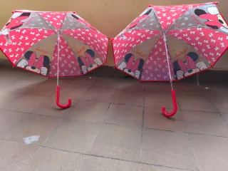 2 Paraguas Minnie Mouse Disney Infantiles