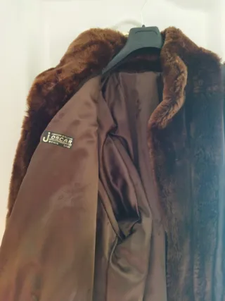 Chaqueta Piel Señora Marrón Oscuro