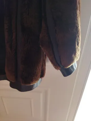 Chaqueta Piel Señora Marrón Oscuro