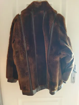 Chaqueta Piel Señora Marrón Oscuro