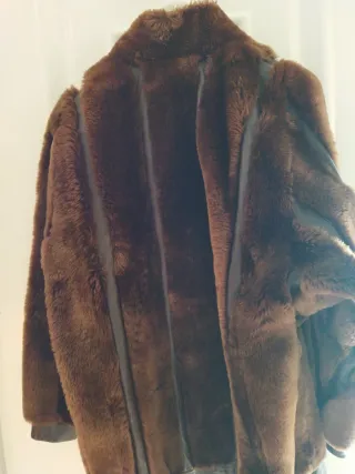 Chaqueta Piel Señora Marrón Oscuro