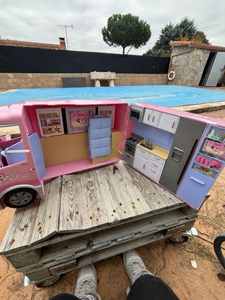 Caravana Barbie Rosa
