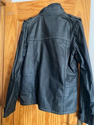 Chaqueta Hombre Talla 40 Algodón y Nylon Gris