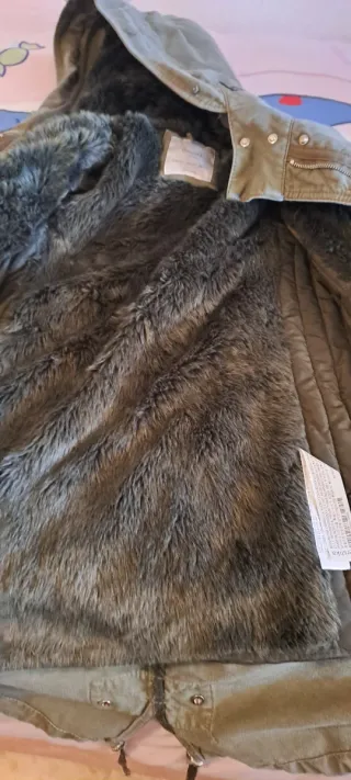 Chaquetón verde mujer