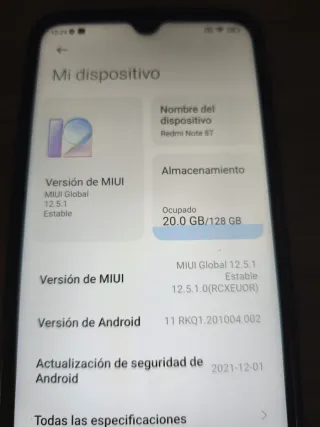 Xiaomi Redmi Note 8T Nero