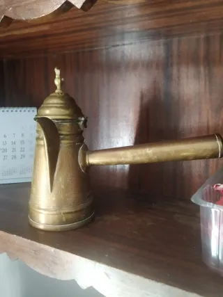 Cafetera Turca Antigua Latón