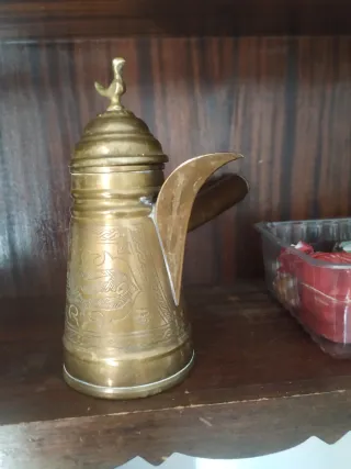 Cafetera Turca Antigua Latón