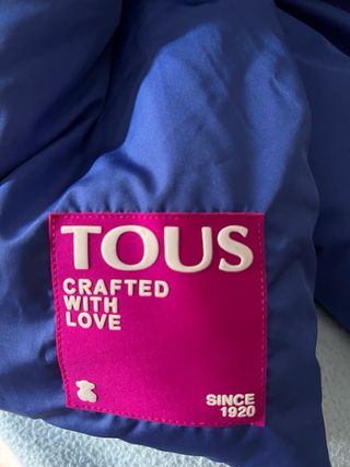 Bufanda Tous acolchada azul