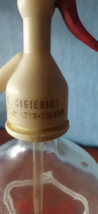 Sifones antiguos verde y blanco