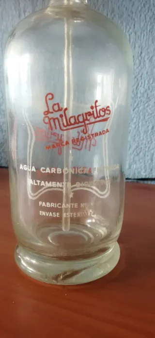 Sifones antiguos verde y blanco