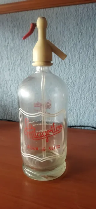 Sifones antiguos verde y blanco