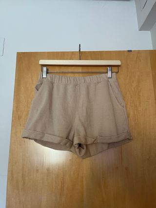 Shorts de felpa color tostado Forever 21