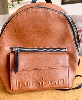 Mochila Desigual Marrón Sin Estrenar