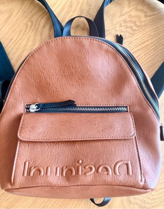 Mochila Desigual Marrón Sin Estrenar