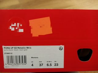 Zapatillas Puma UP SD Mujer Negro/Dorado talla 38