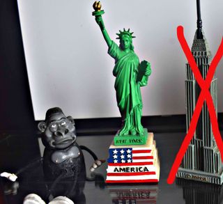 Figura de KingKong de Nueva York