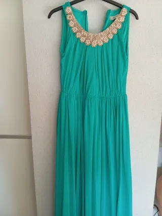 Vestido largo fiesta con pedrería