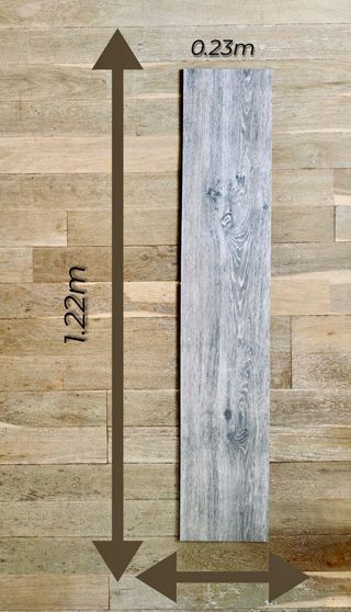 Suelo vinílico madera gris sin click